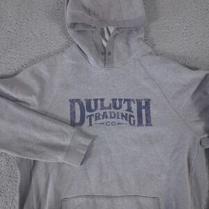 Duluth Hoodie Mens XL Tall Gray Sweatshirt Relaxed Fit Fleece Heavy Outdoor Work